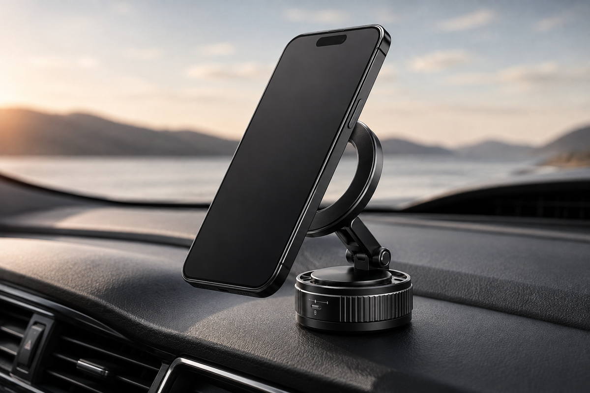 Support téléphone magnétique voiture - avec smartphone